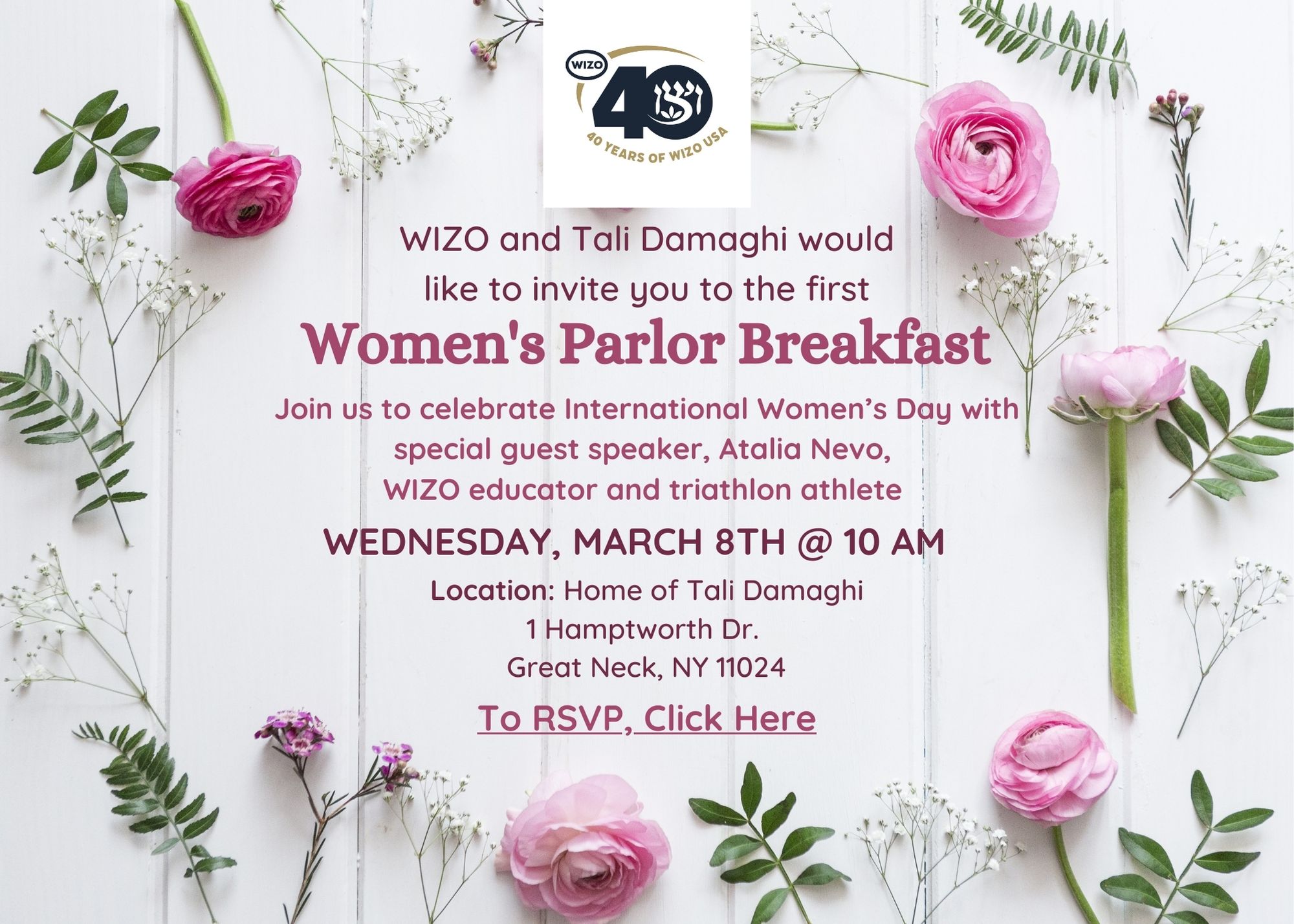 Womn's Parlor Breakfast Invite