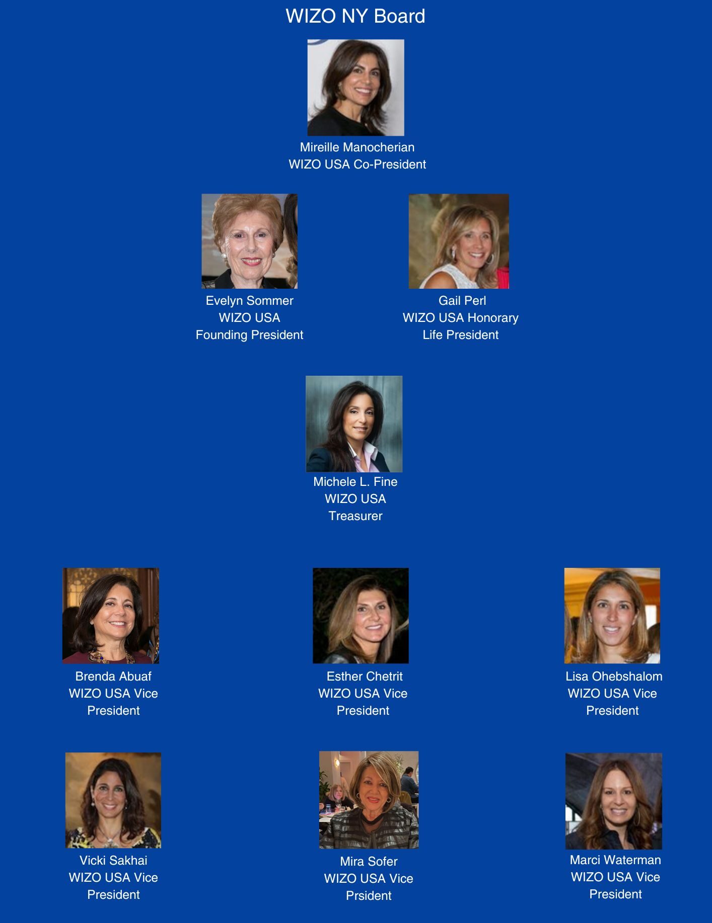 WIZO NY Board P. 1