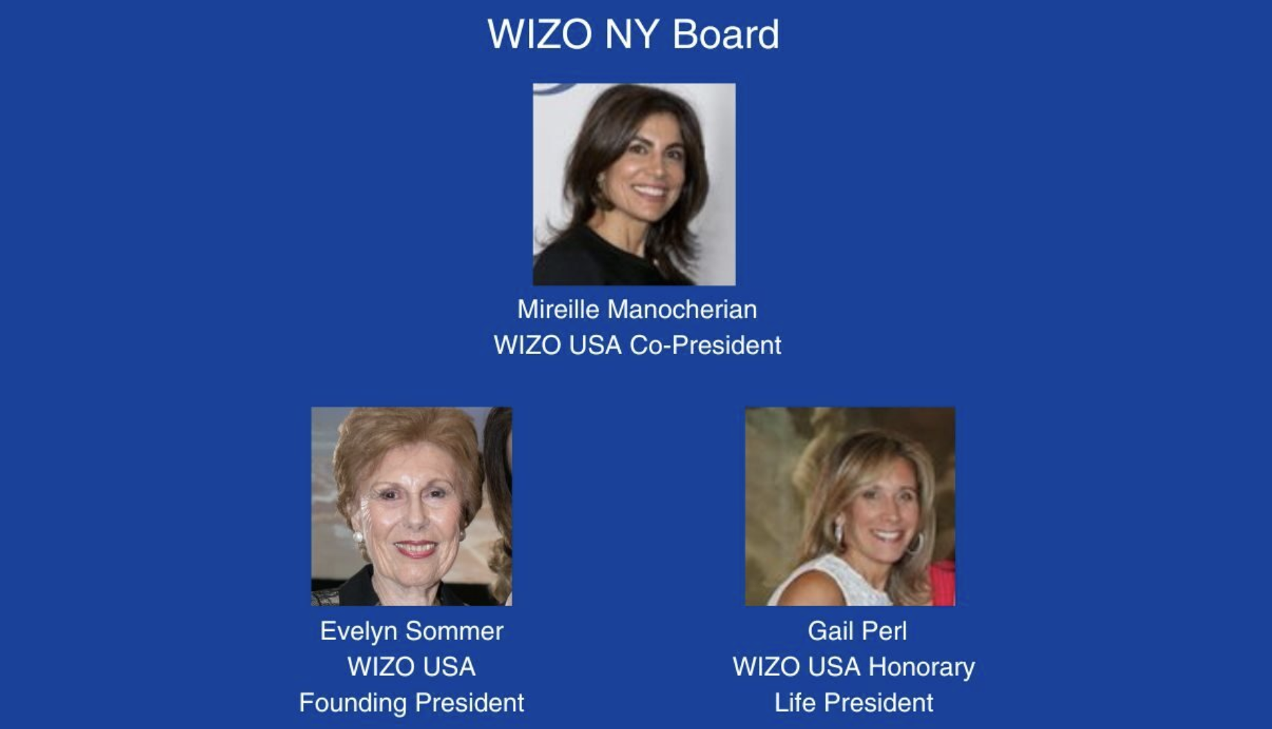 New York City Chapter — WIZO USA - Women’s International Zionist ...